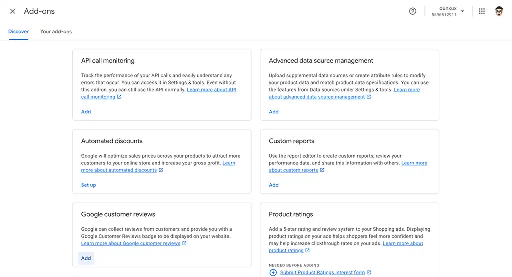 Enable Google Customer Reviews