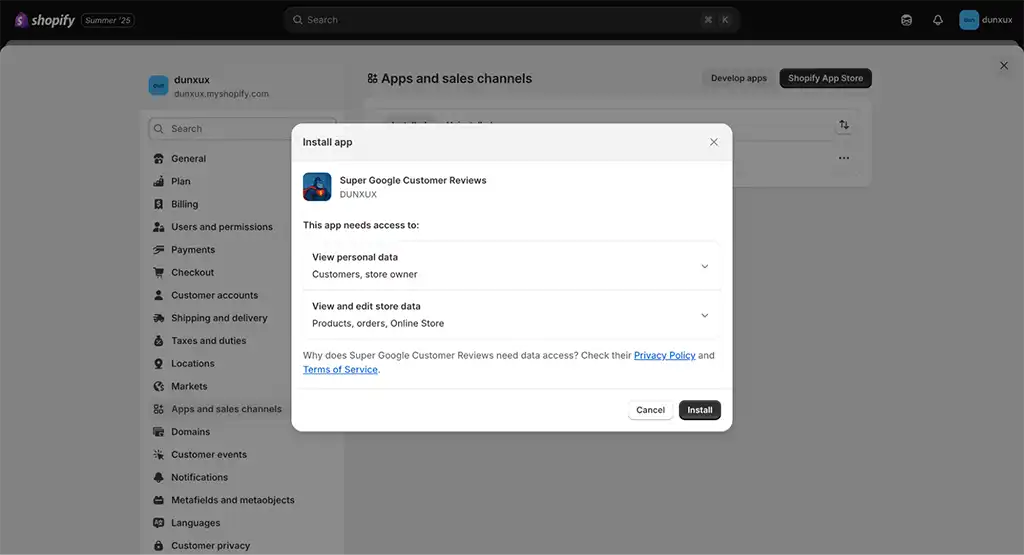 Install Super Google Customer Reviews