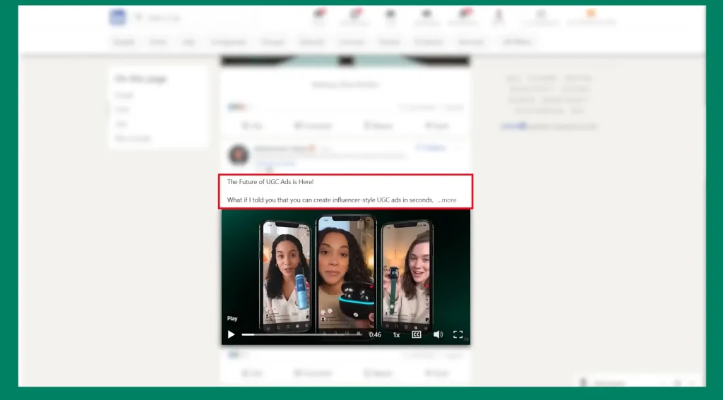Example of AI-generated UGC style video that appears like a real testimonial
