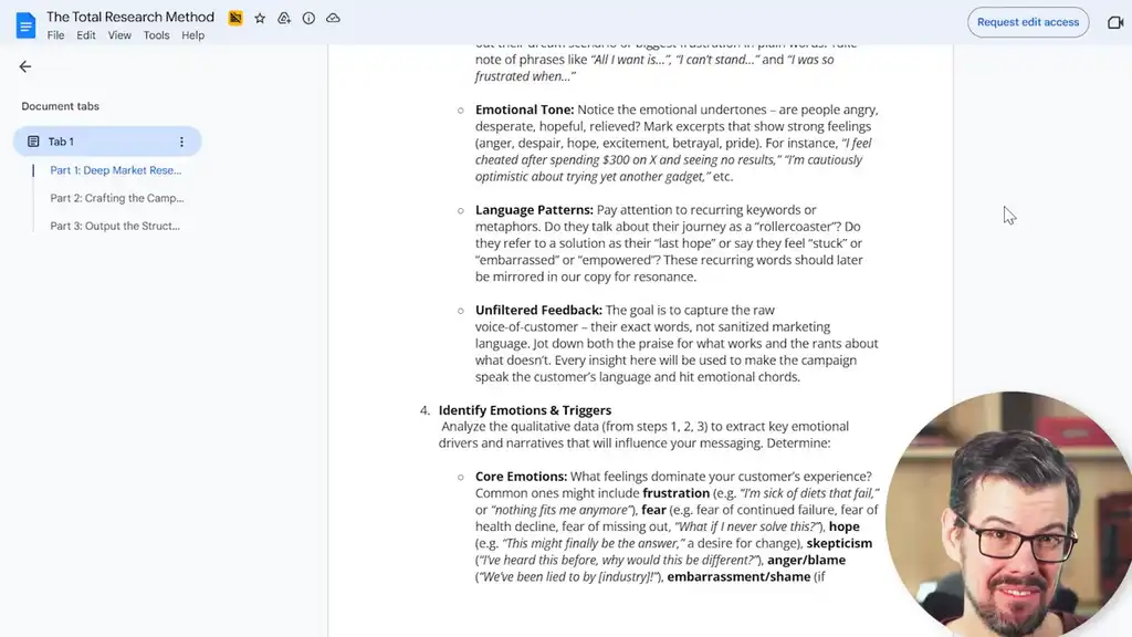 Example ChatGPT hack of Total Research Method document for Shopify