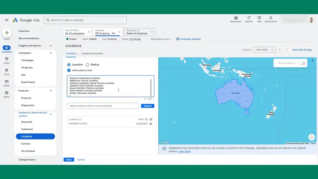 Add cities and states