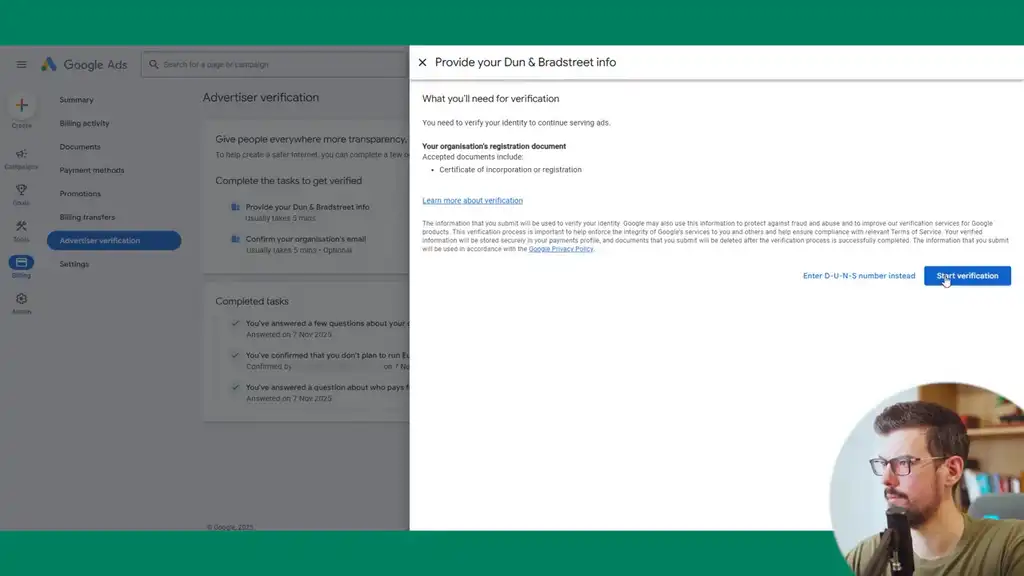 Provide your Dun & Bradstreet info