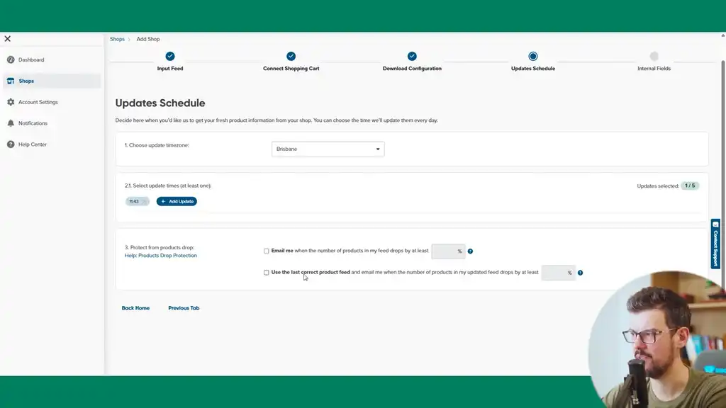 Update schedule in DFW