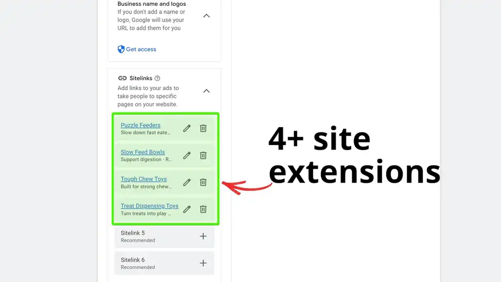 4+ site extensions