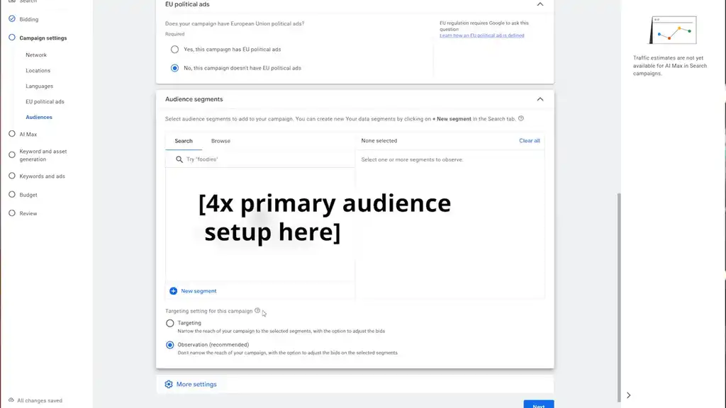 4x primary audience segments