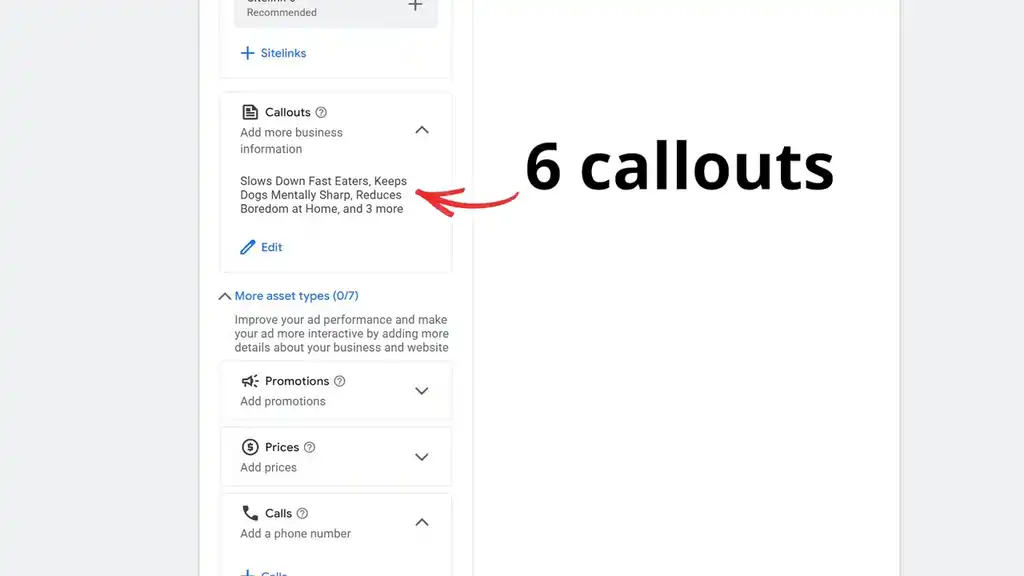 6 callouts