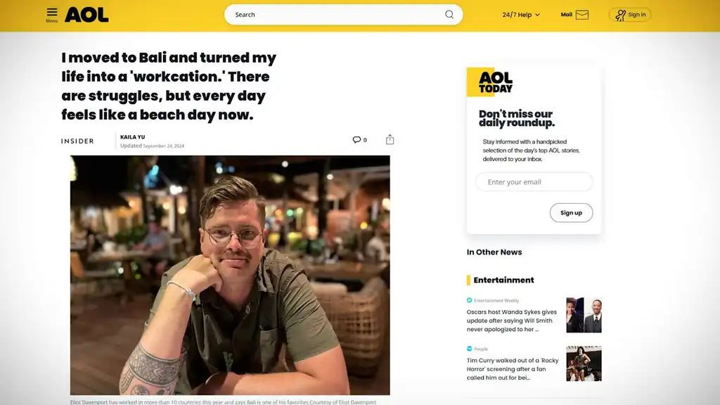 AOL backlink example