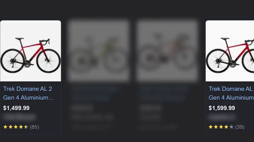 Competitor pricing on ads