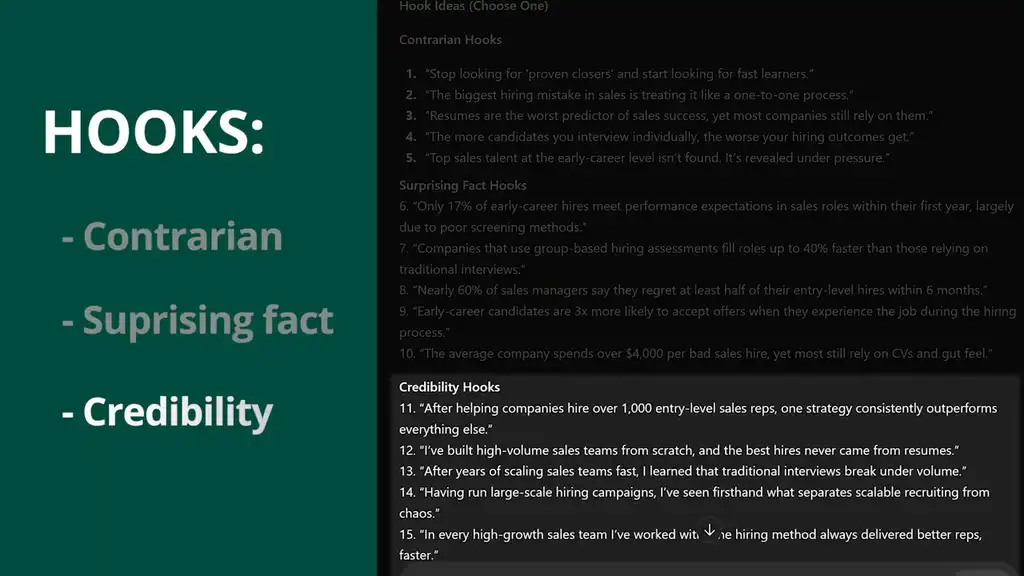 Credibility hook examples