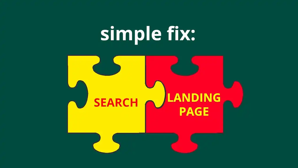 Search and landing page meshing well