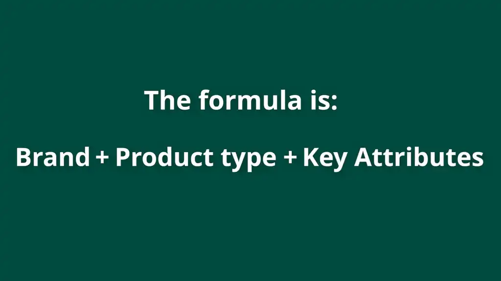 The formula