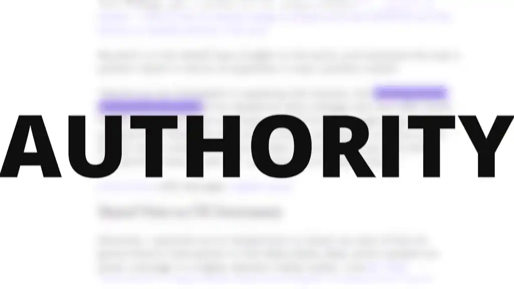The importance of Authority