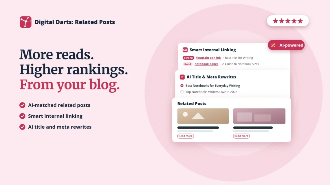 Digital Darts: Related Posts Shopify app — more reads and higher rankings from your blog