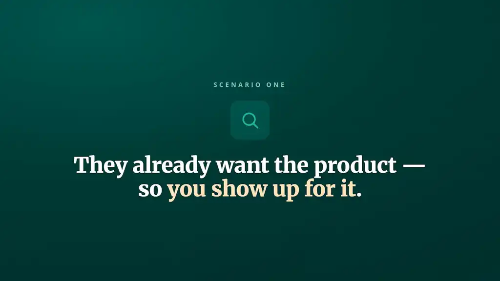 They already want the product