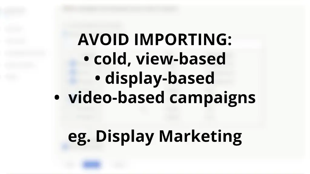 Avoid importing