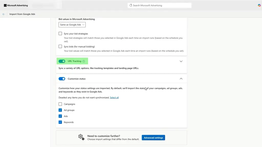 URL tracking